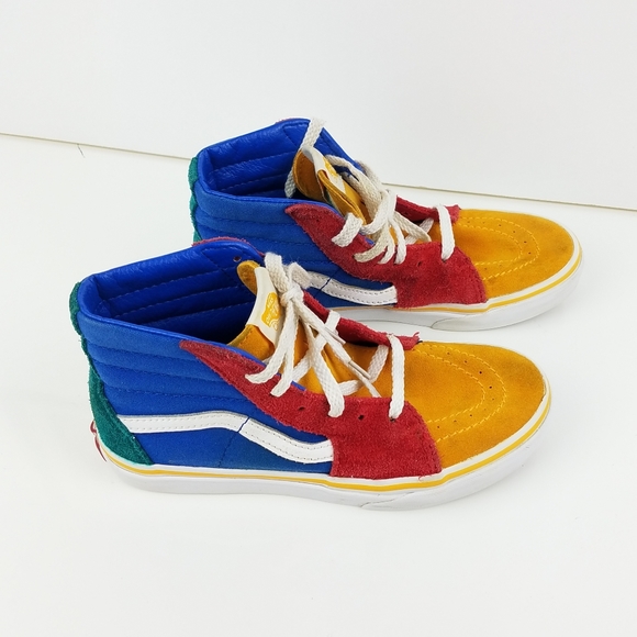vans multicolor high tops